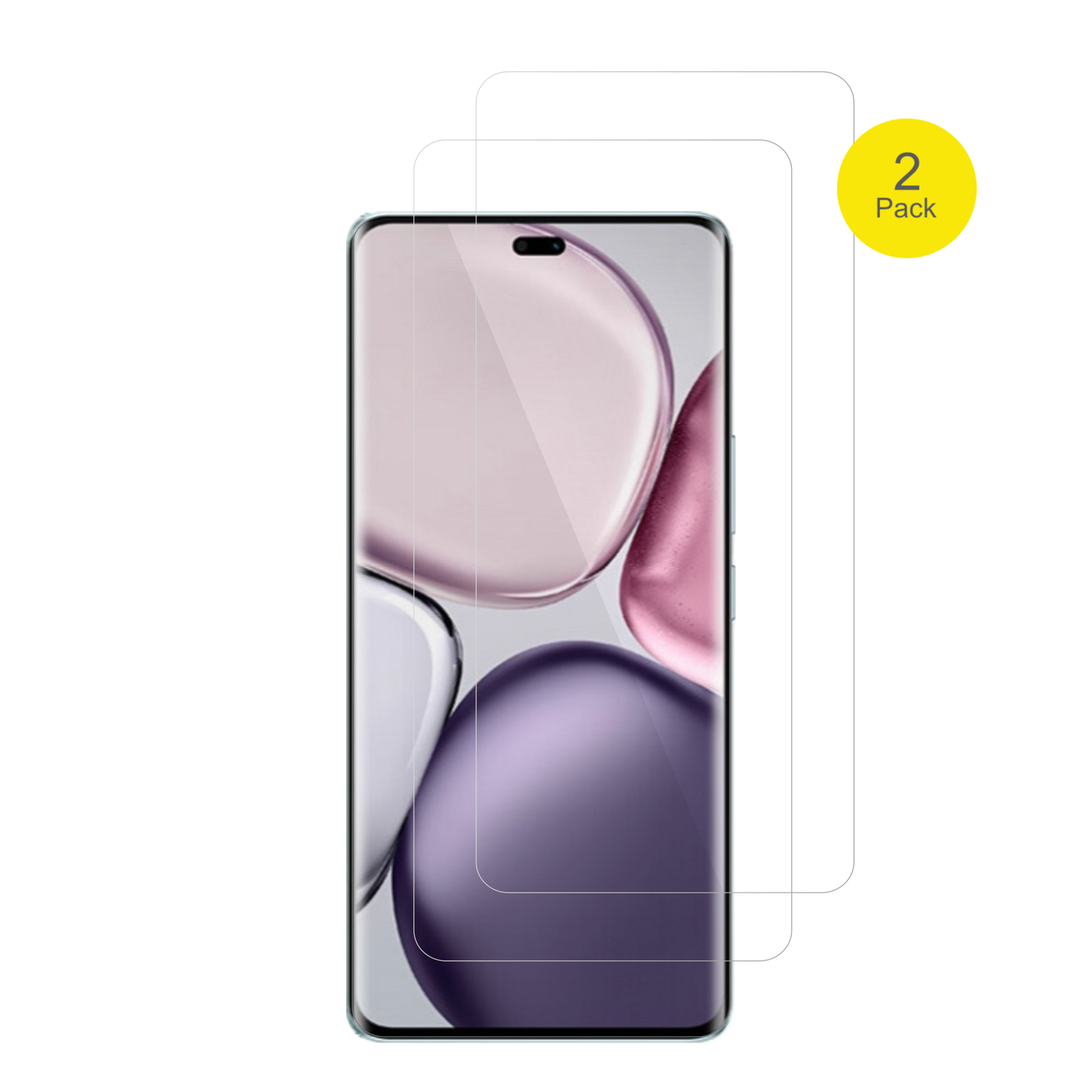 honorx9c plus mit aufgebrachter dipos Displayschutzfolie, glasklare Darstellung ohne Einschränkungen