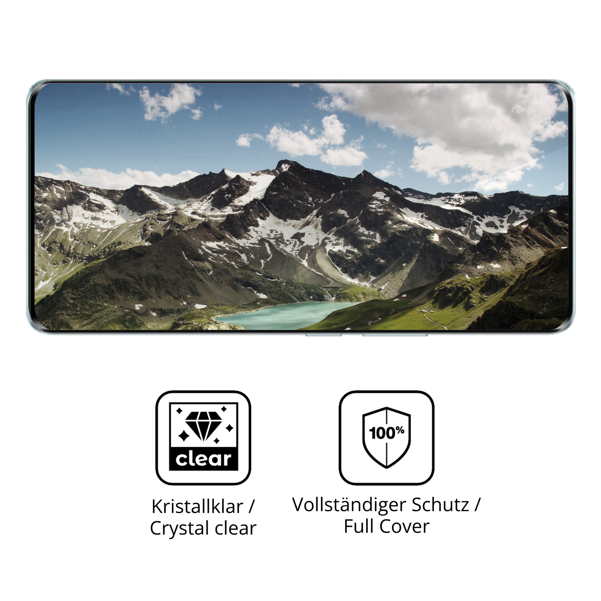Dünne und klare Folie passend zugeschnitten für honorx9c plus
