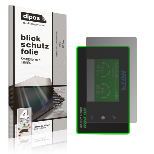 Blickschutzfolie von dipos passend für hotah6 pro, präziser Zuschnitt und blasenfrei montiert