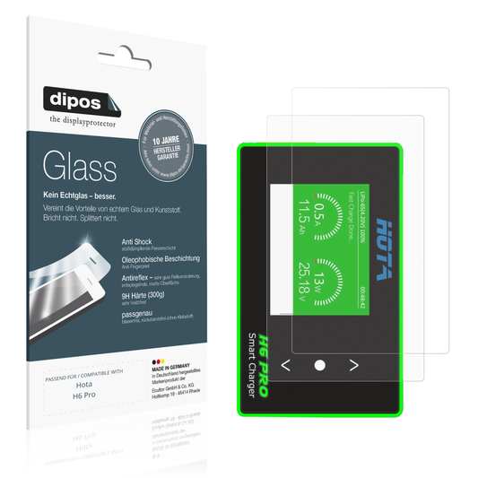 Matte Displayschutzfolie von dipos passend für hotah6 pro, 9H kratzfest und blasenfrei montiert