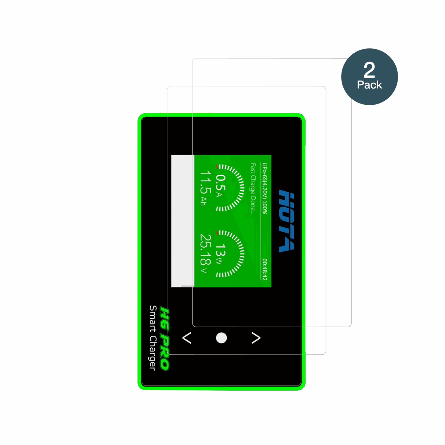hotah6 pro mit aufgebrachter dipos Flex Schutzfolie, glasklare Darstellung ohne Einschränkungen