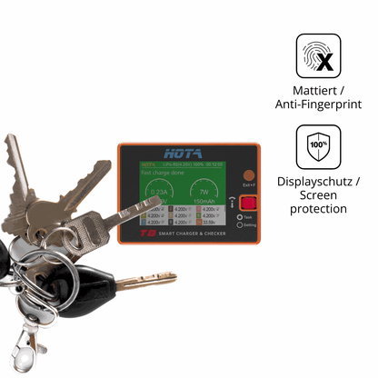 dipos Displayschutz für hotat8, mattierte Oberfläche, Blickschutzfilter und perfekter Passform