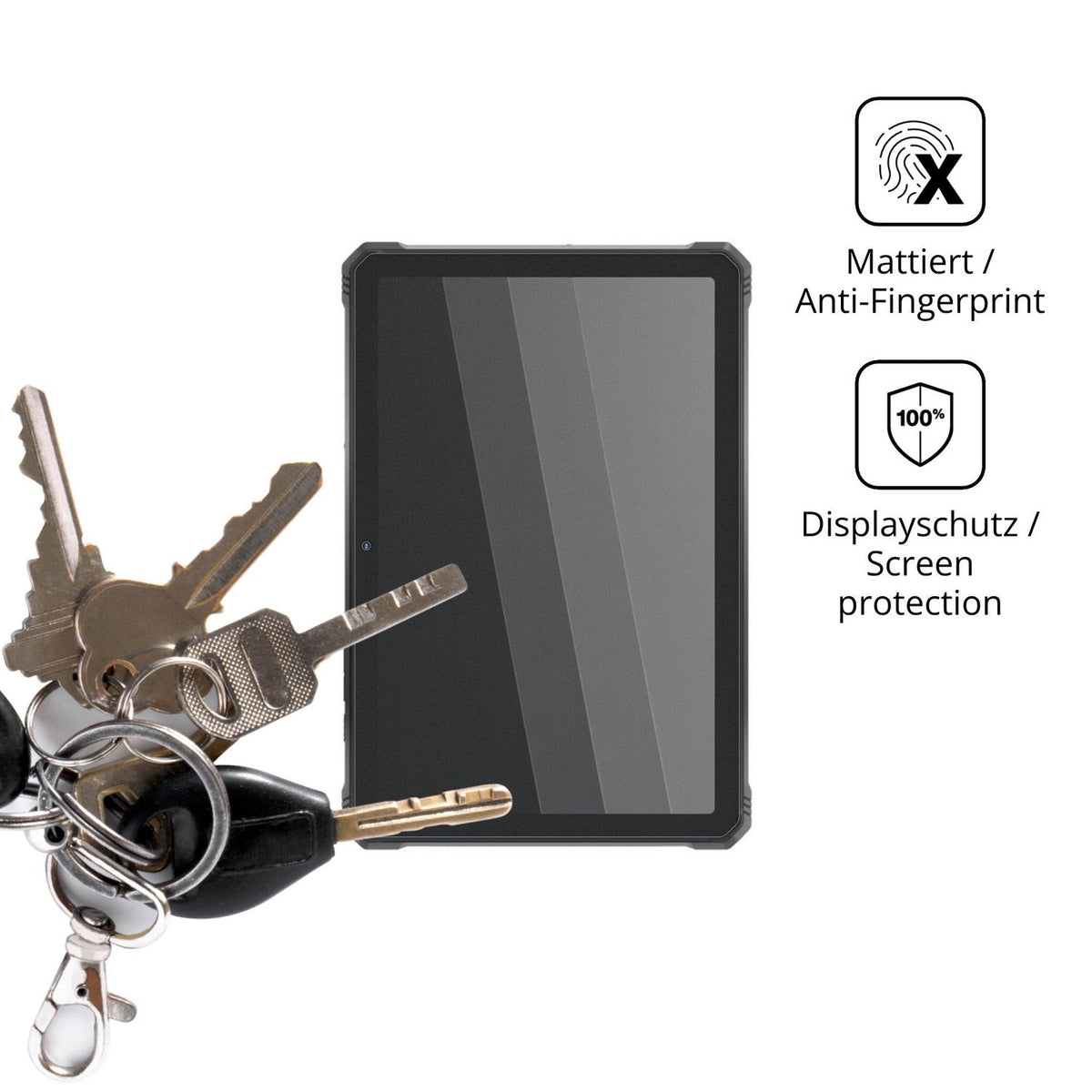 dipos Displayschutz für Hotwav R9 Pro Max, mattierte Oberfläche, Blickschutzfilter und perfekter Passform