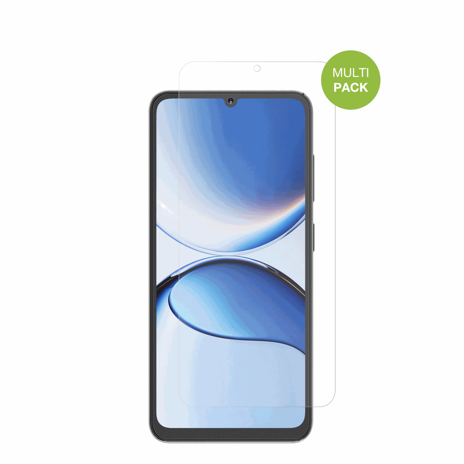 HotwavA16 Pro Max mit aufgebrachter dipos Displayschutzfolie, die lästige Fingerabdrücke minimiert