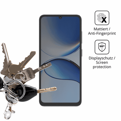 dipos Displayschutz für Hotwav A16 Pro Max, mattierte Oberfläche, Blickschutzfilter und perfekter Passform