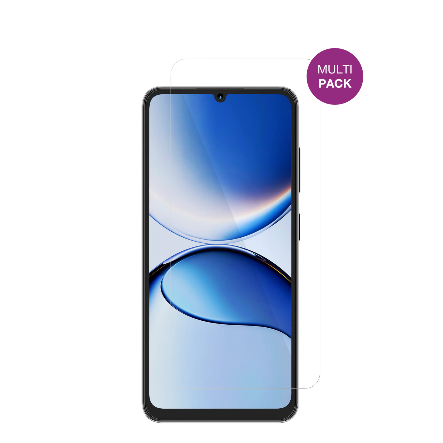 HotwavA16 Pro Max mit aufgebrachter dipos Displayschutzfolie, glasklare Darstellung ohne Einschränkungen