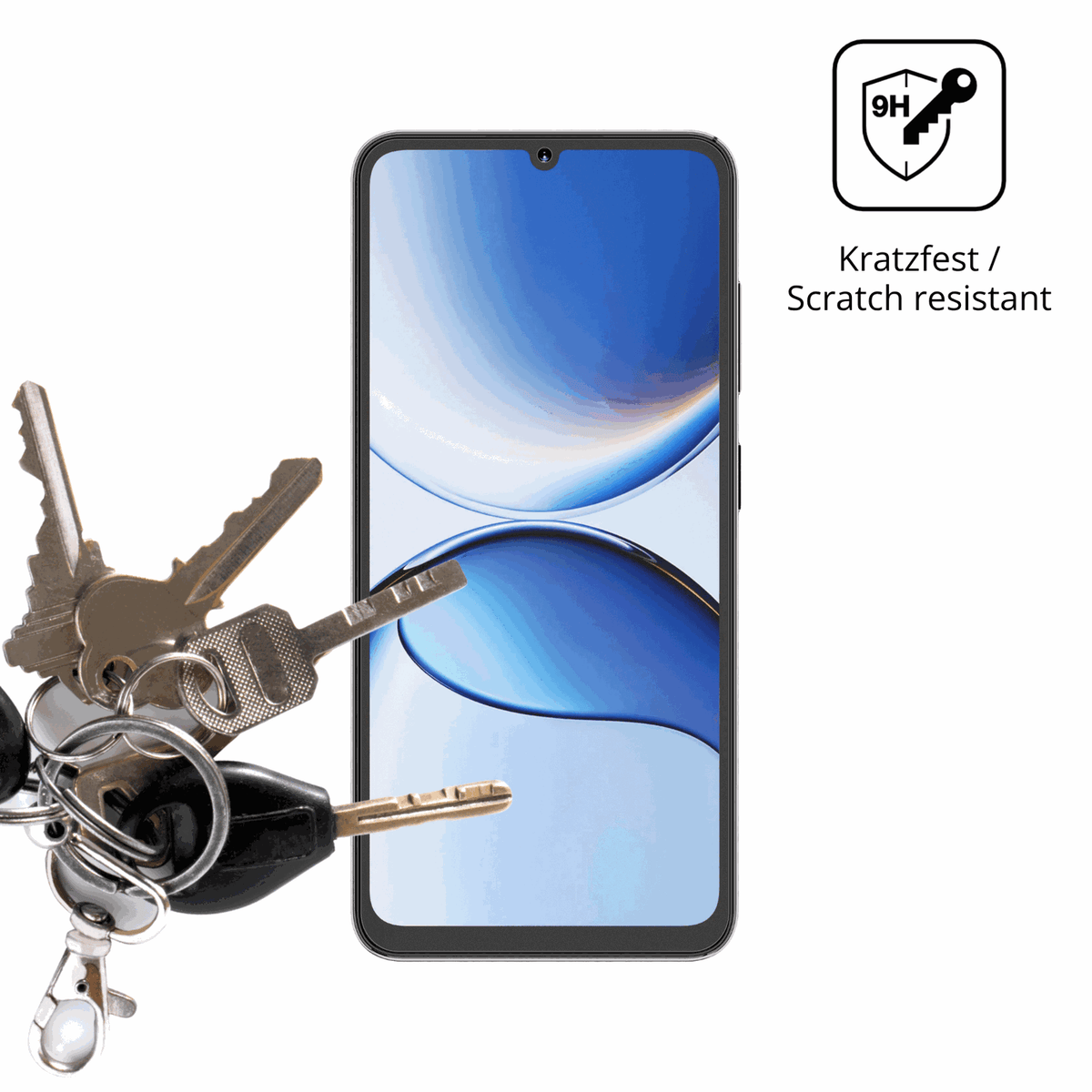 dipos Displayschutz für Hotwav A16 Pro Max, mattierte Oberfläche, robuste Festigkeit und perfekte Passform