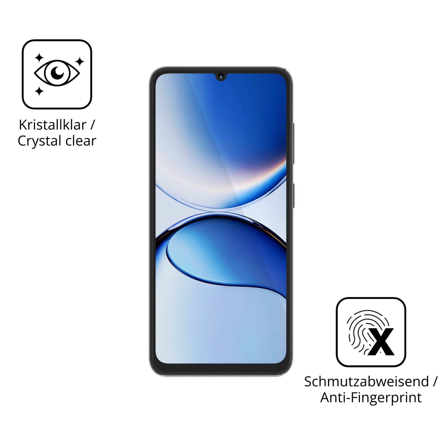 Flexible TPU-Folie passend zugeschnitten für Hotwav A16 Pro Max, vollständige Abdeckung