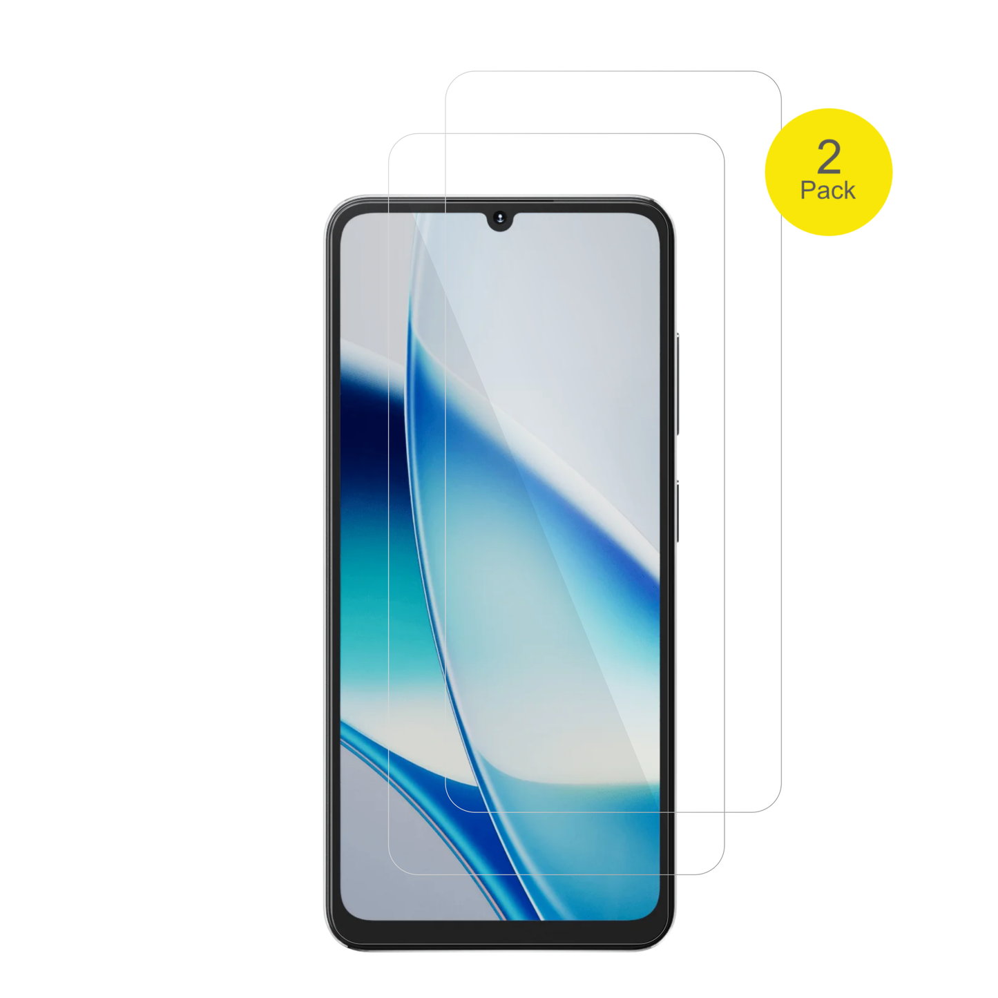 HotwavA17 Pro Max mit aufgebrachter dipos Displayschutzfolie, glasklare Darstellung ohne Einschränkungen