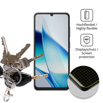 dipos Displayschutz für Hotwav A17 Pro Max, transparente Oberfläche, geringe Dicke und perfekte Passform