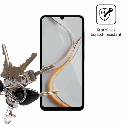 dipos Displayschutz für Hotwav A36, transparente Oberfläche, perfekte Passform auch für die Rundungen