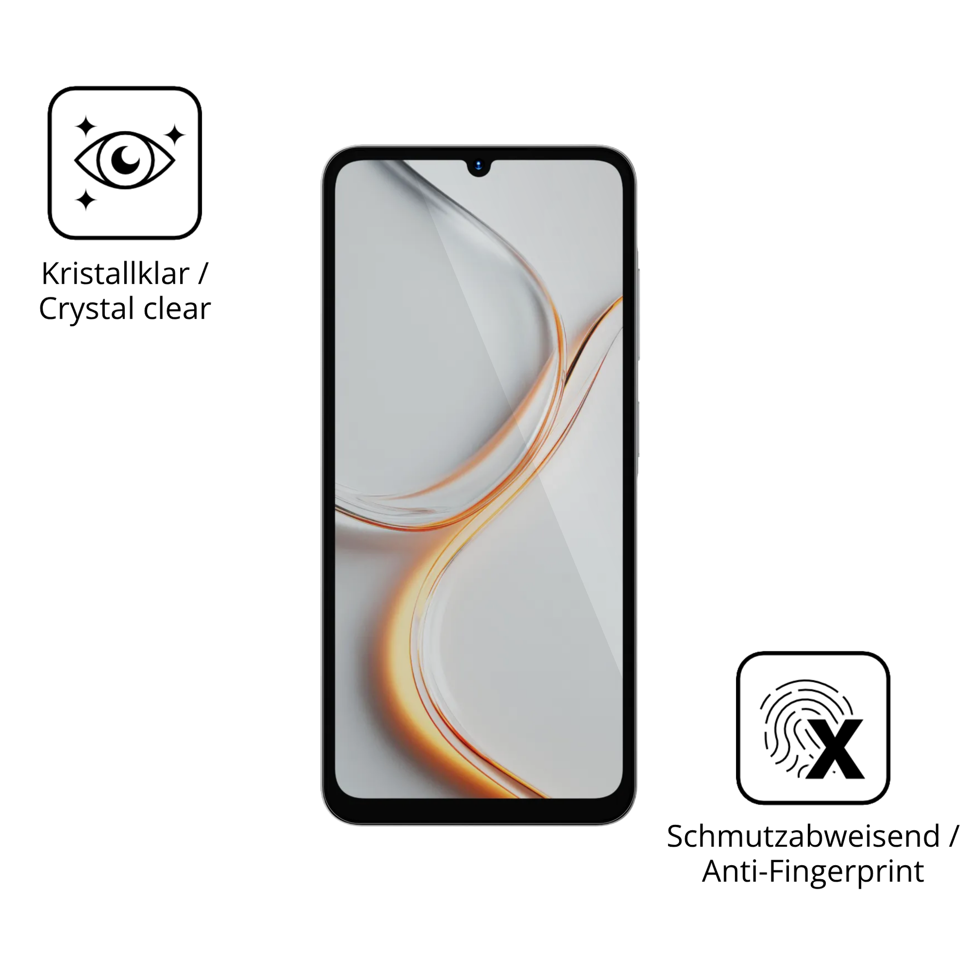 Flexible TPU-Folie passend zugeschnitten für Hotwav A56, vollständige Abdeckung