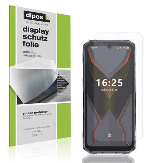 Matte Displayschutzfolie von dipos passend für Hotwav Cyber 15, präziser Zuschnitt und blasenfrei montiert