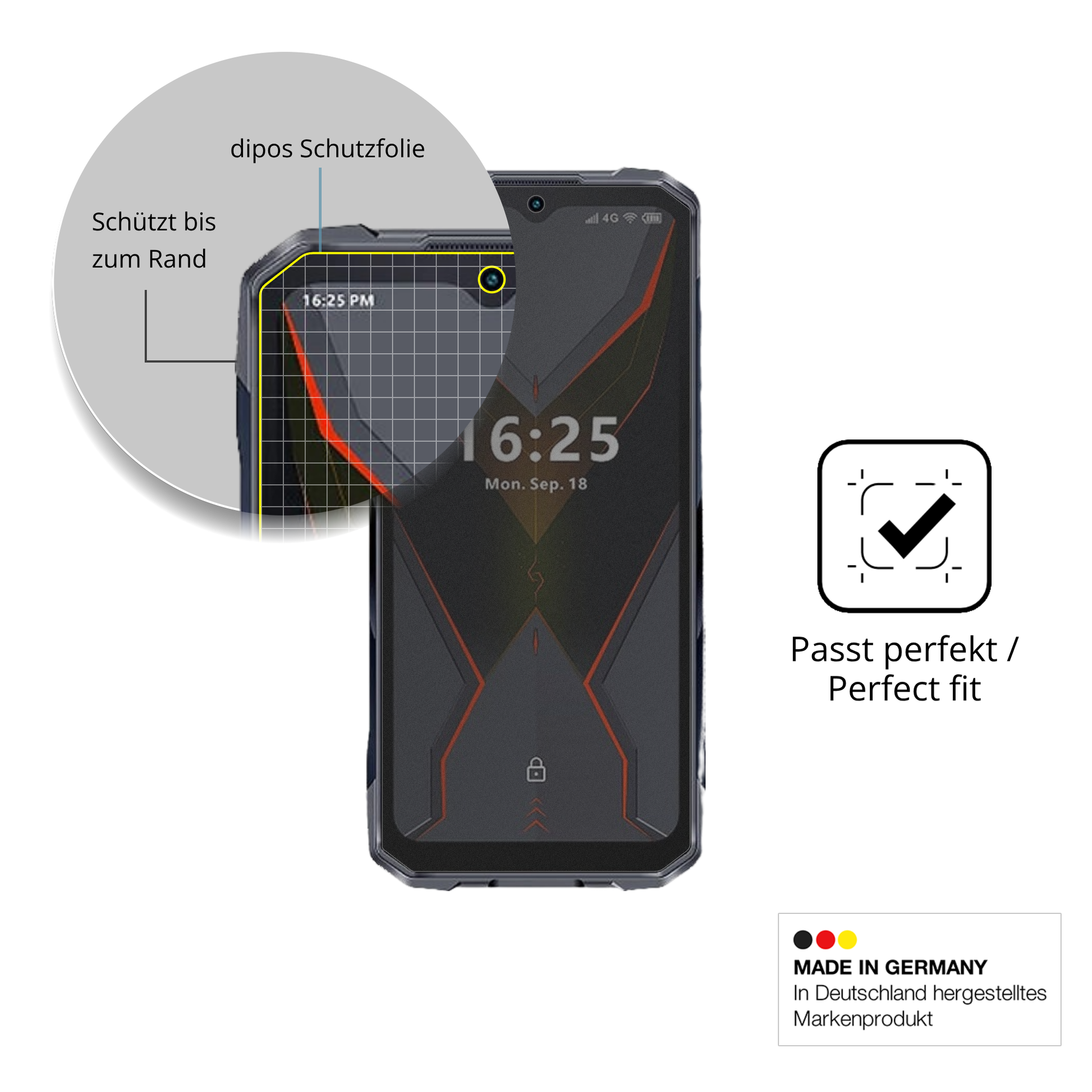 Schutz gegen Kratzer auf dem Hotwav Cyber 16 Pro Glas durch Schlüssel oder Ähnliches