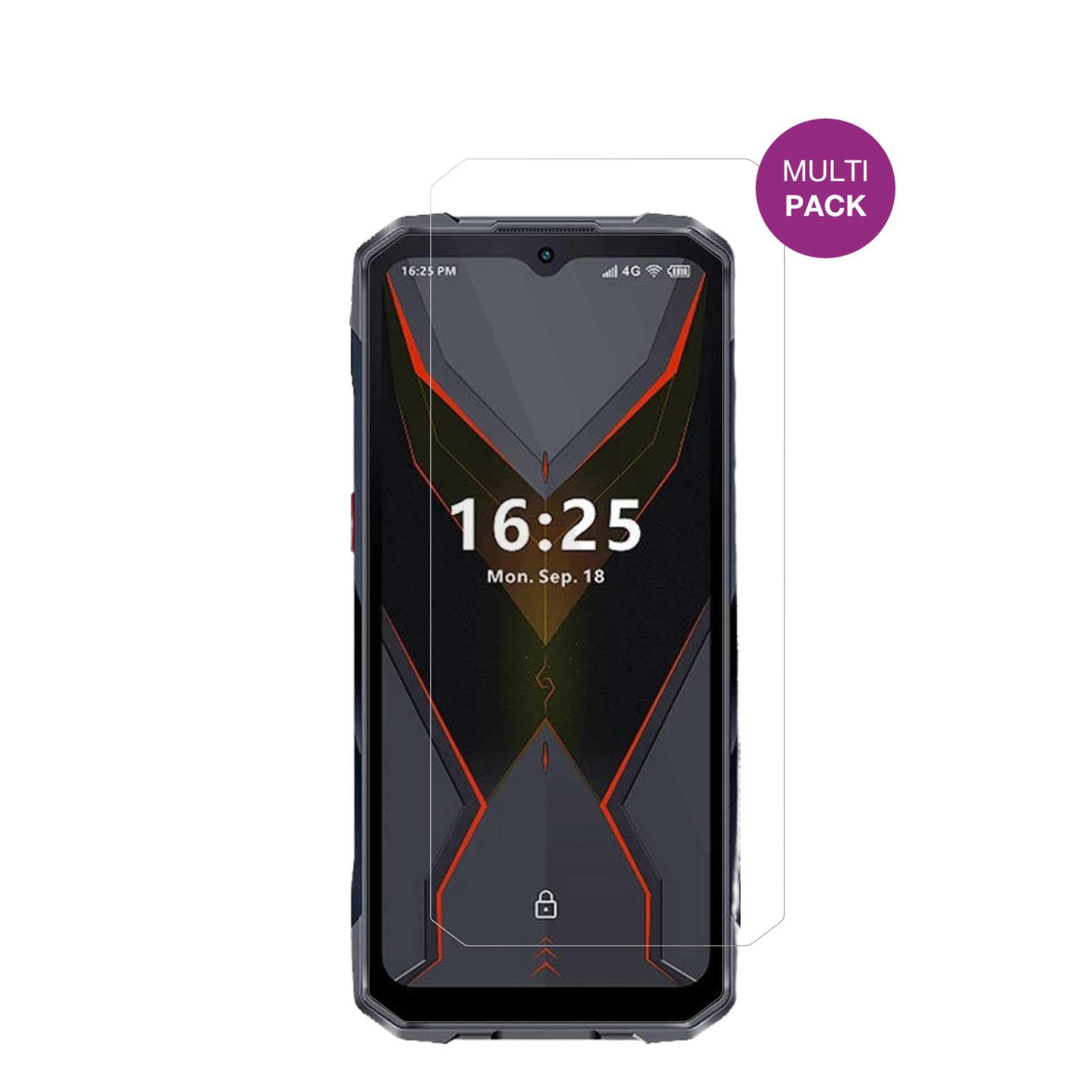 HotwavCyber 15 mit aufgebrachter dipos Displayschutzfolie, glasklare Darstellung ohne Einschränkungen