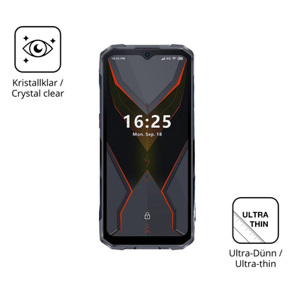 Dünne und klare Folie passend zugeschnitten für Hotwav Cyber 15