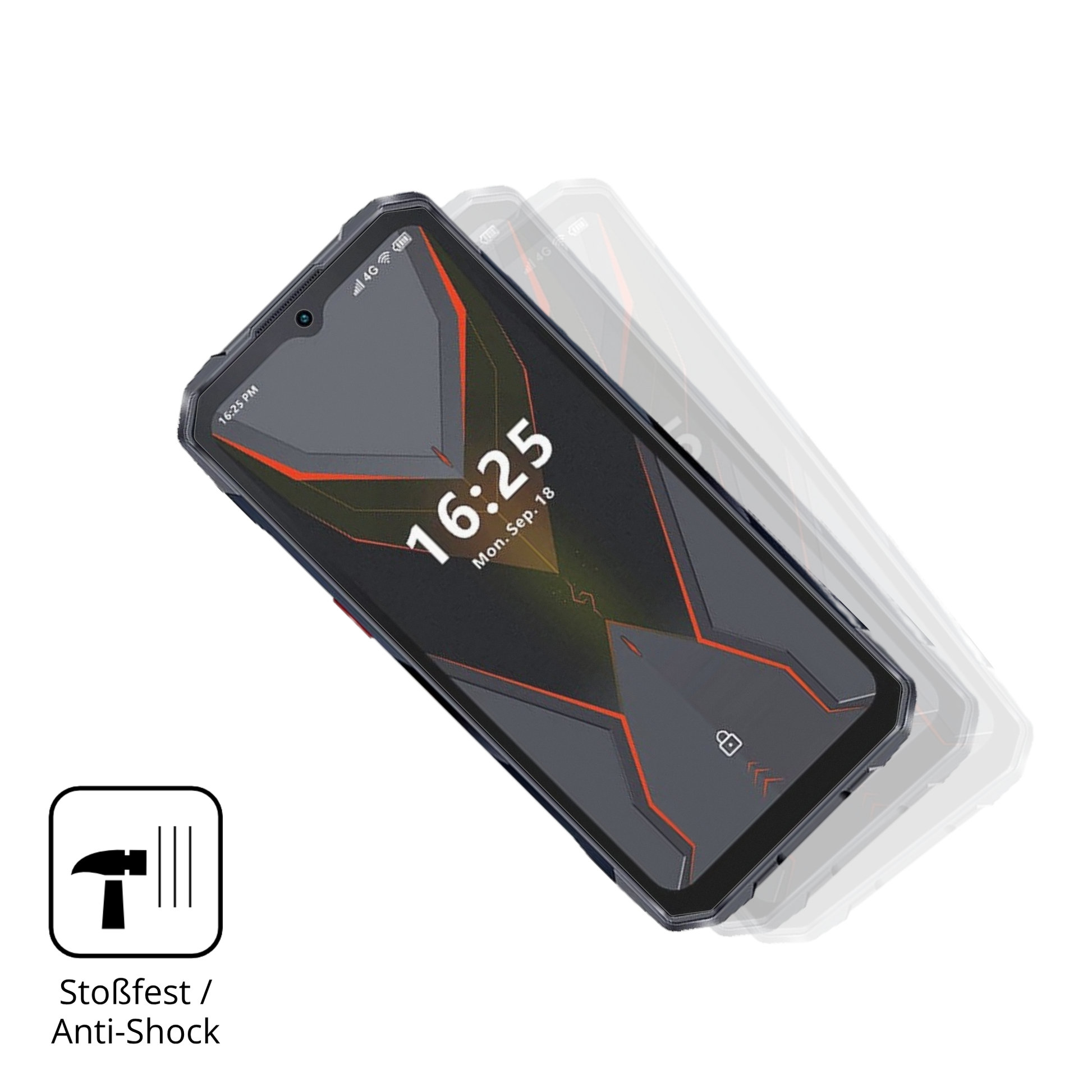 Schutz gegen Kratzer auf dem Hotwav Cyber 16 Pro Glas durch Schlüssel, Stöße gegen die Tischkante oder Stürze