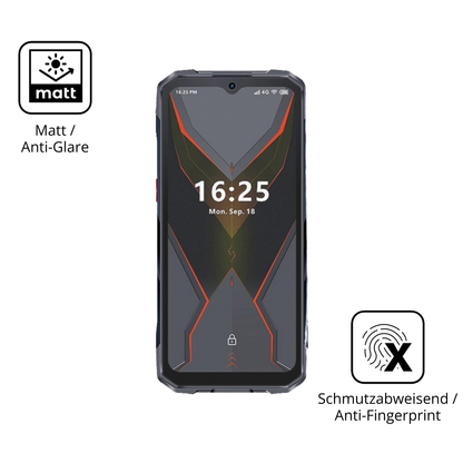 9H Hartbeschichtete, flexible Folie passend zugeschnitten für Hotwav Cyber 16 Pro