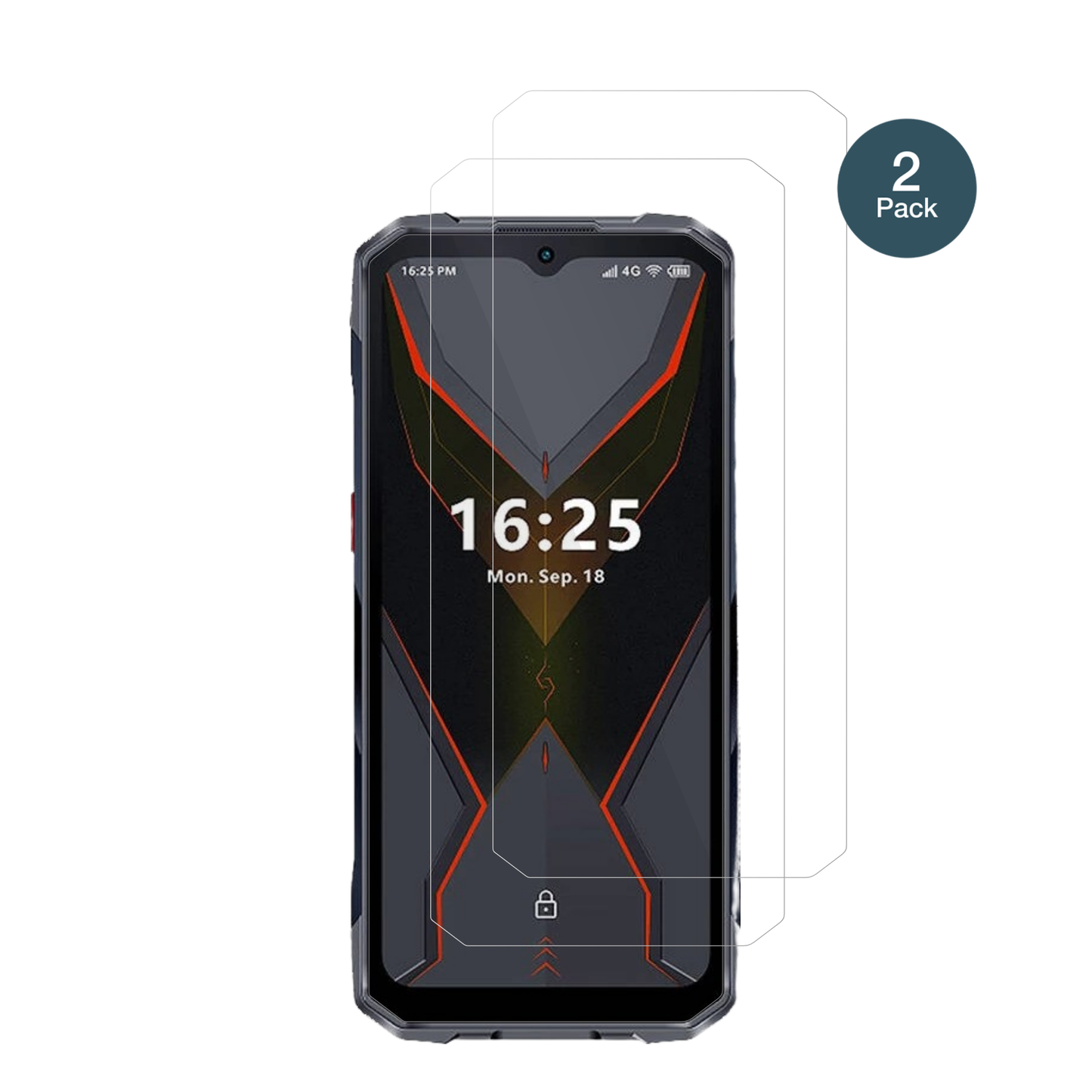 HotwavCyber 16 Pro mit aufgebrachter dipos Flex Schutzfolie, glasklare Darstellung ohne Einschränkungen