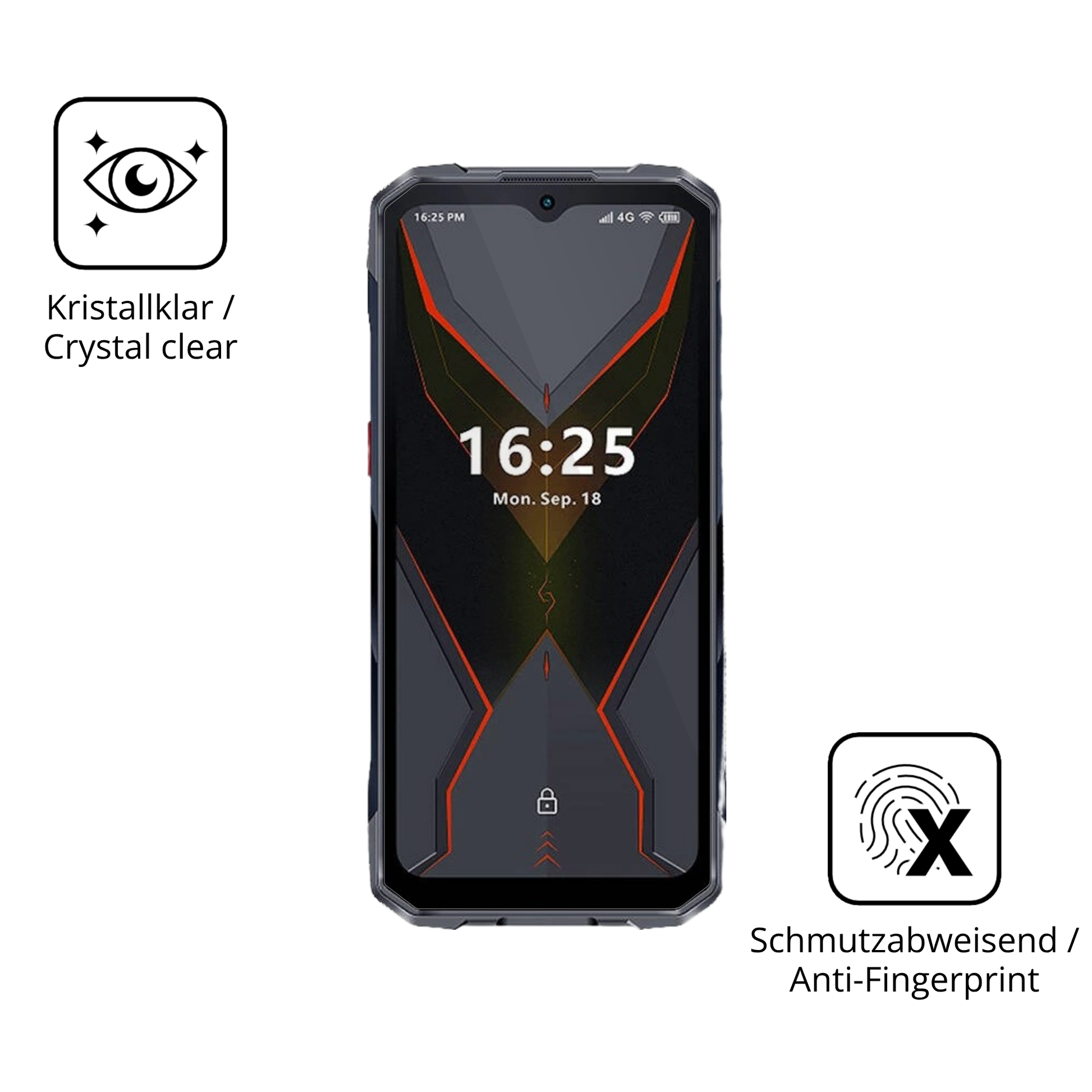 Flexible TPU-Folie passend zugeschnitten für Hotwav Cyber 16 Pro, vollständige Abdeckung