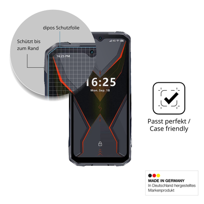 Besonders flexibler Displayschutz mit Anti-Shock-Schicht im Materialmix