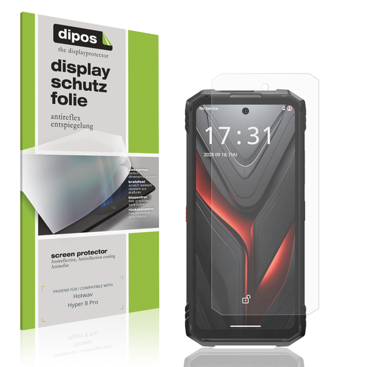 Matte Displayschutzfolie von dipos passend für Hotwav Hyper 8 Pro, präziser Zuschnitt und blasenfrei montiert
