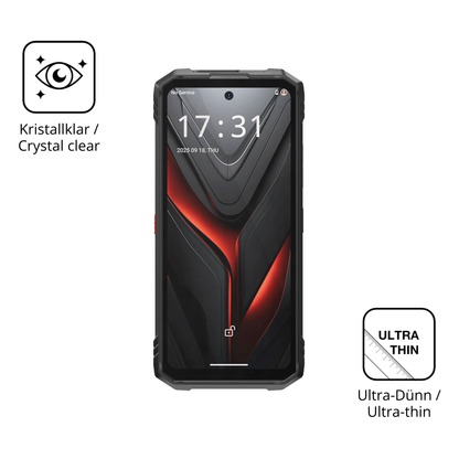 Dünne und klare Folie passend zugeschnitten für Hotwav Hyper 8 Pro