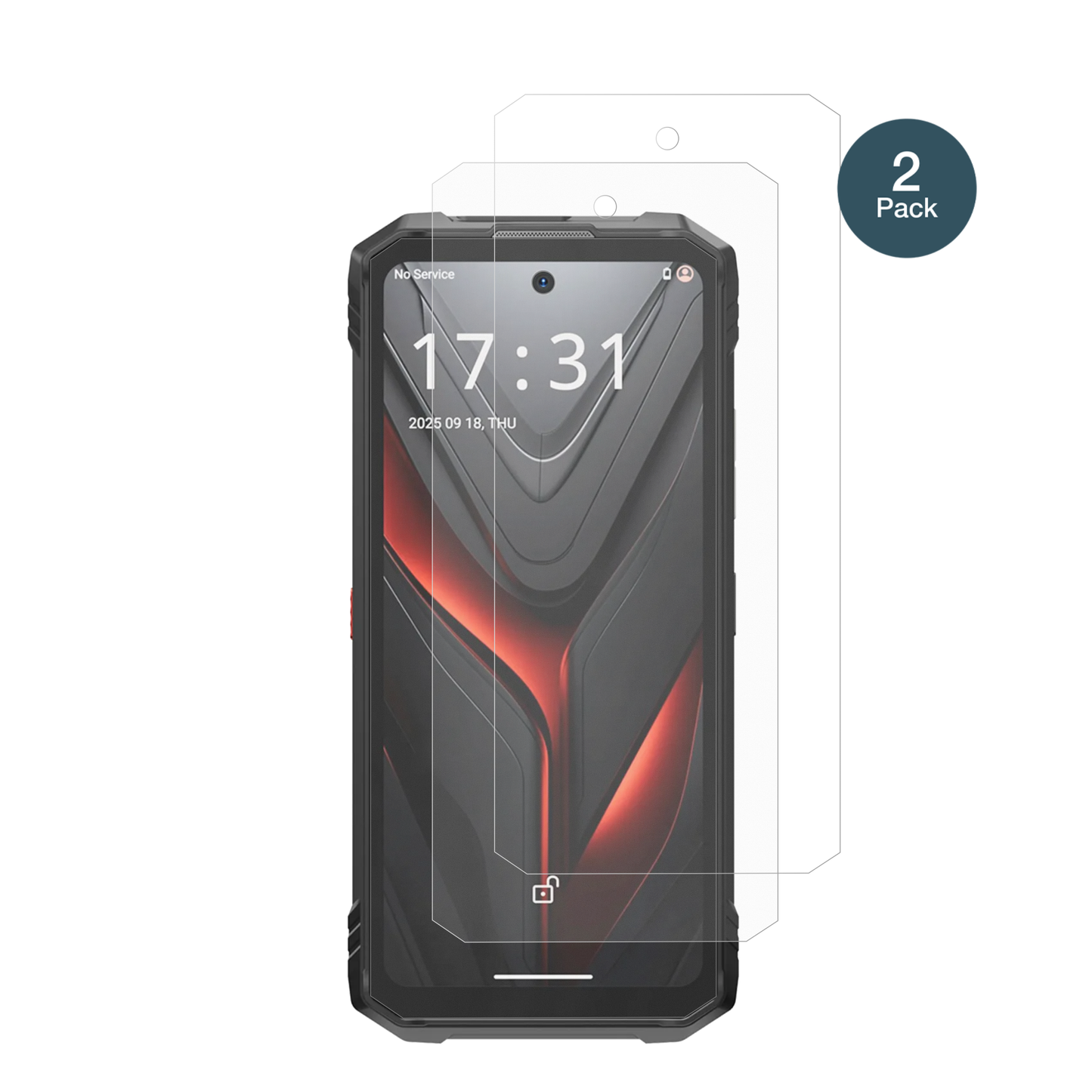 HotwavHyper 8 Pro mit aufgebrachter dipos Panzerfolie, die lästige Fingerabdrücke minimiert