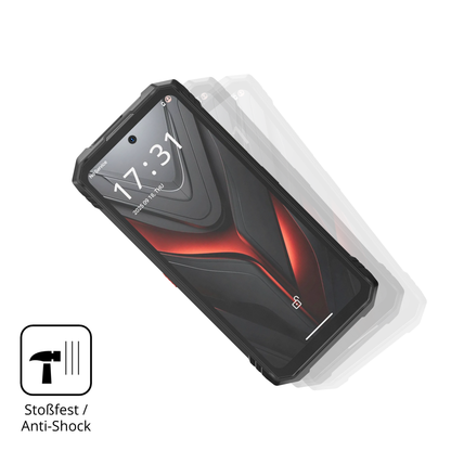 Schutz gegen Kratzer auf dem Hotwav Hyper 8 Ultra Glas durch Schlüssel, Stöße gegen die Tischkante oder Stürze