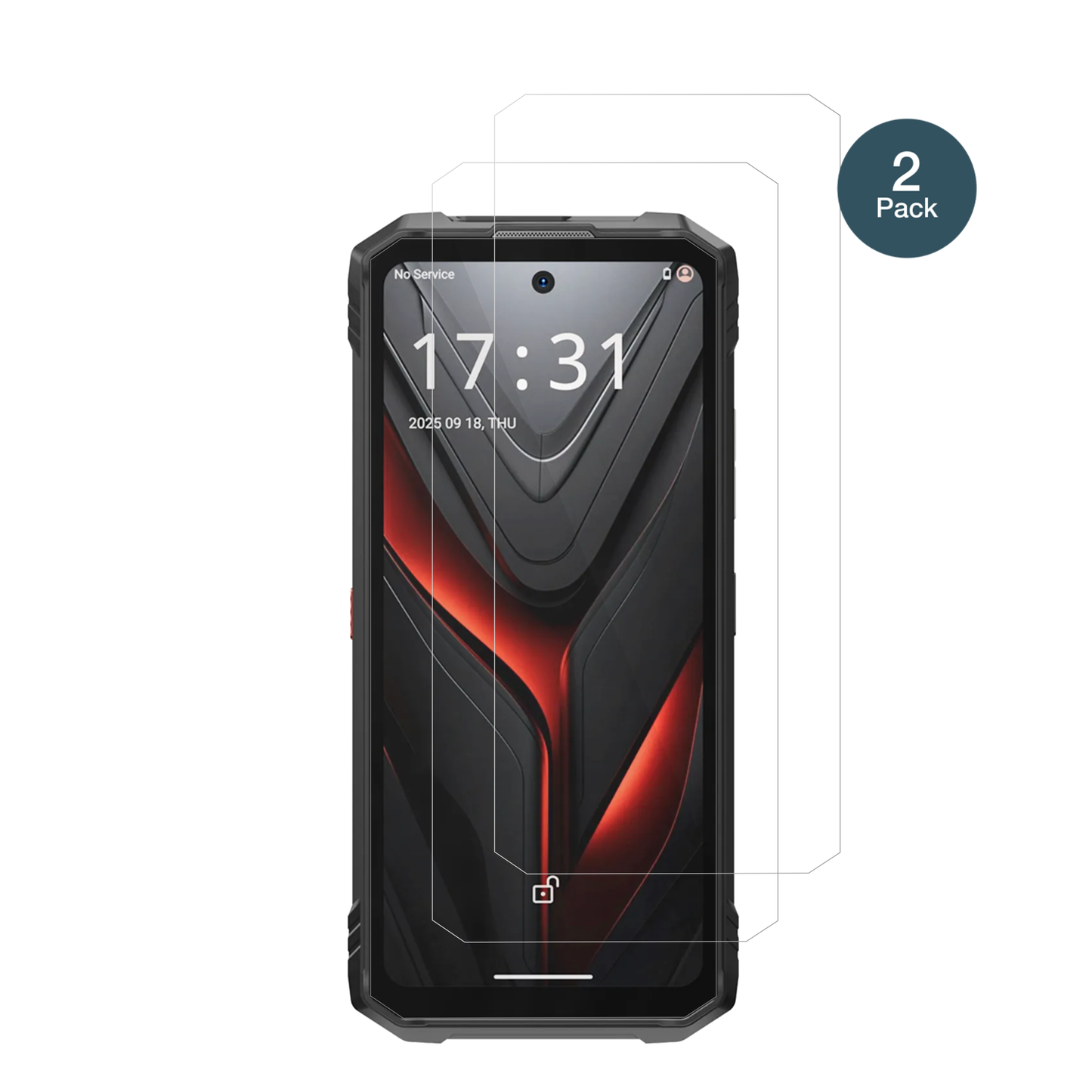 HotwavHyper 8 Ultra mit aufgebrachter dipos Flex Schutzfolie, glasklare Darstellung ohne Einschränkungen