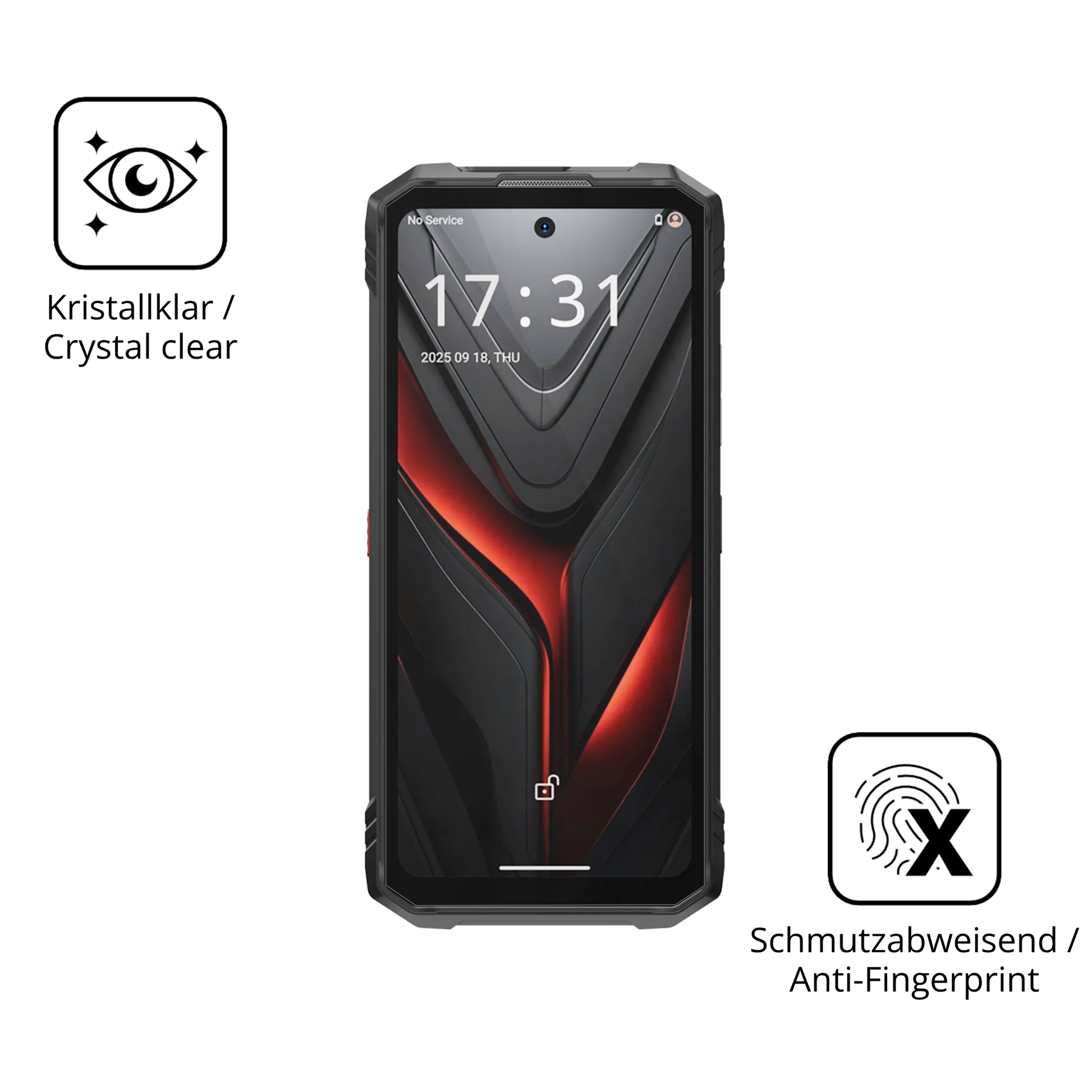 Flexible TPU-Folie passend zugeschnitten für Hotwav Hyper 8 Pro, vollständige Abdeckung