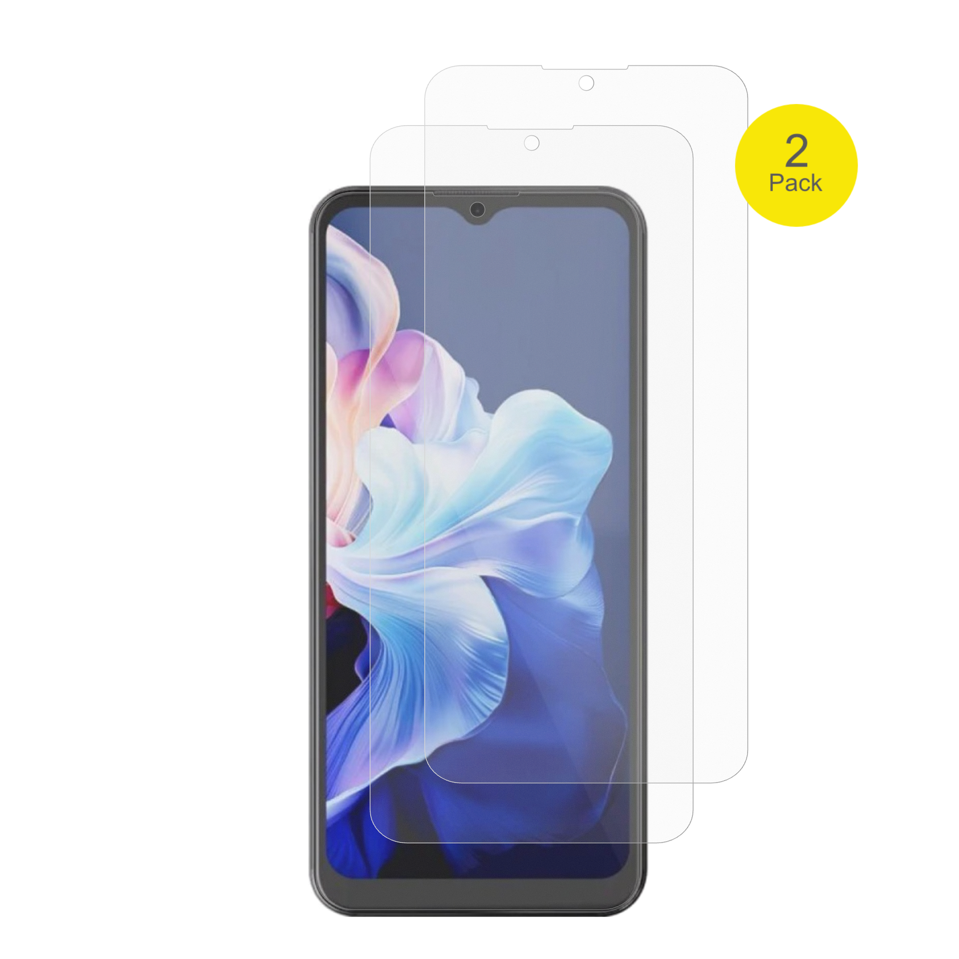 HotwavNote 15 Pro mit aufgebrachter dipos Flex Schutzfolie, glasklare Darstellung ohne Einschränkungen