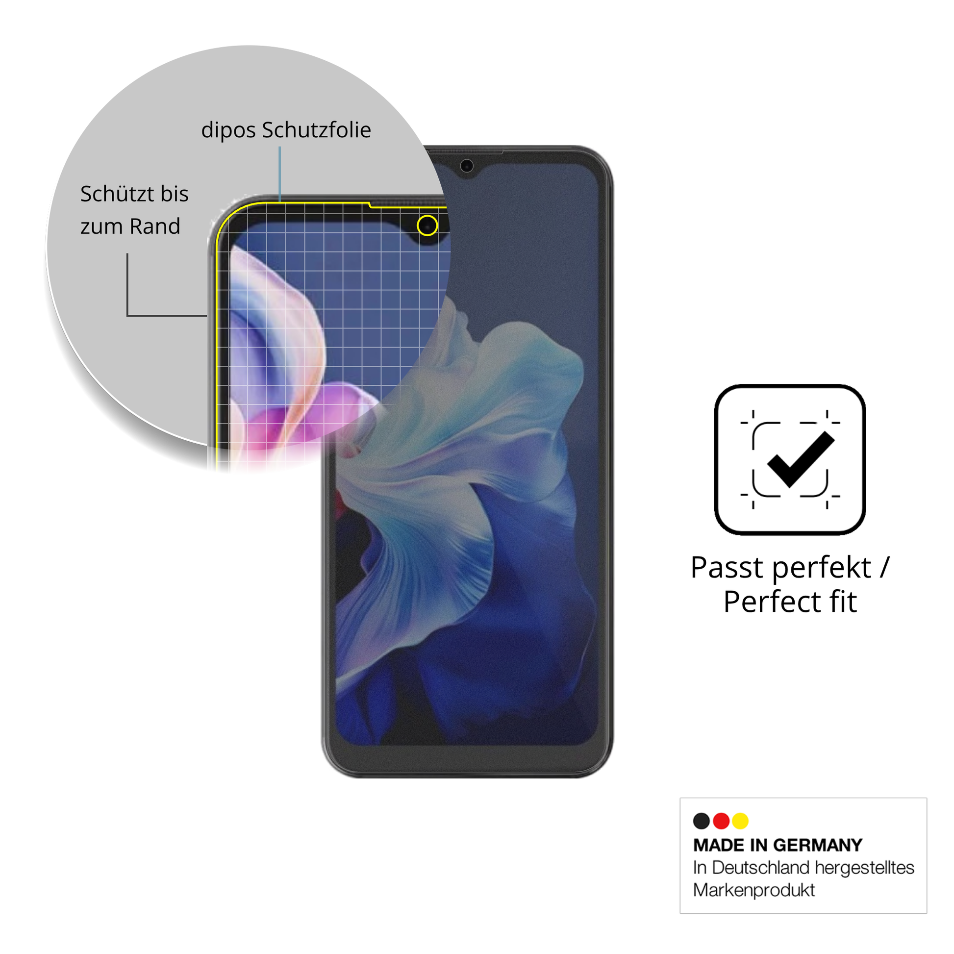 Schutz gegen Kratzer auf dem Hotwav Note 15 Pro Glas durch Schlüssel, Stöße gegen die Tischkante oder Stürze