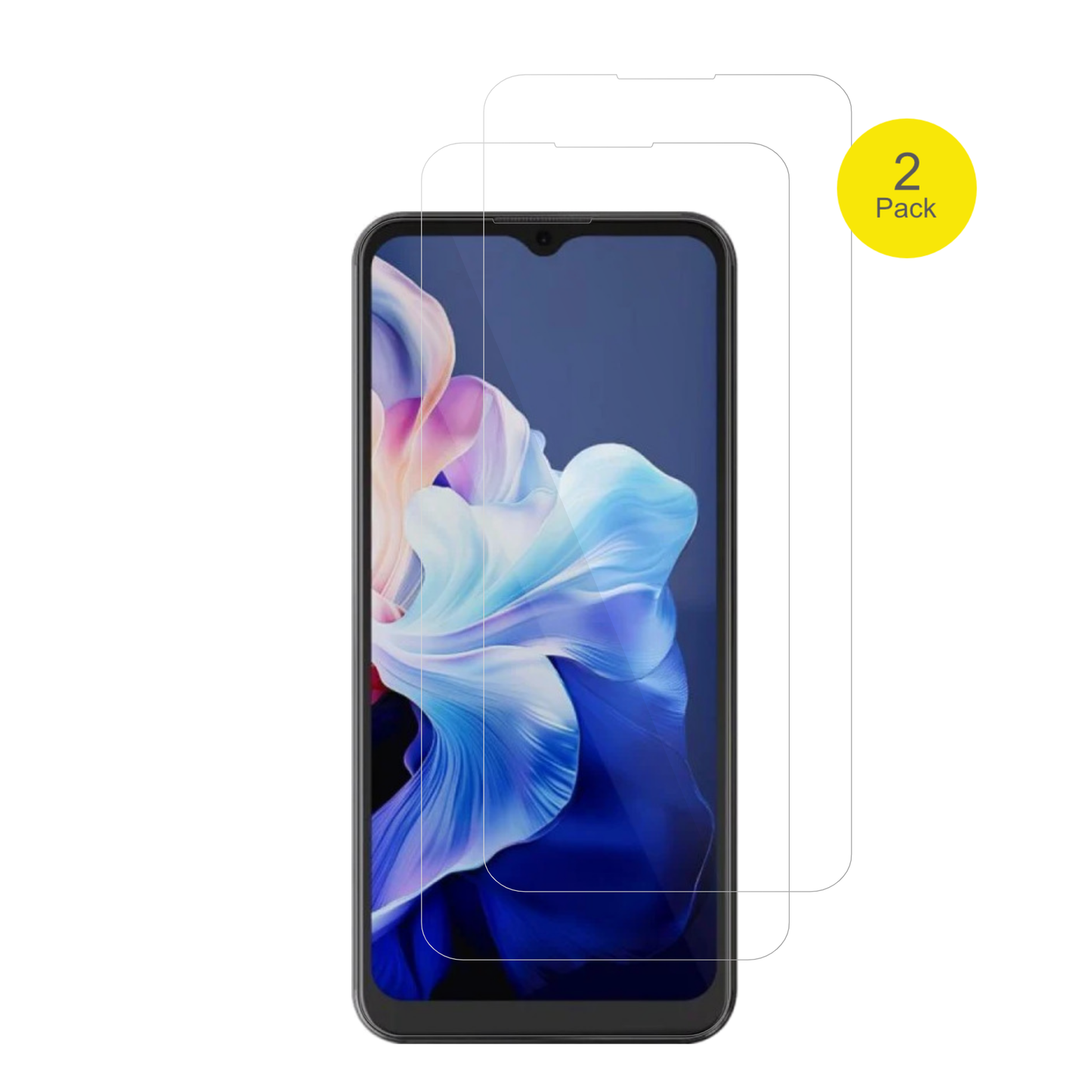 HotwavNote 15 Pro mit aufgebrachter dipos Displayschutzfolie, glasklare Darstellung ohne Einschränkungen