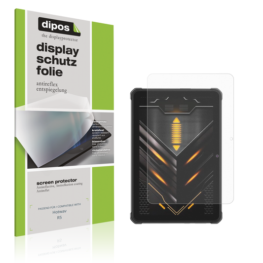 Matte Displayschutzfolie von dipos passend für Hotwav R5, präziser Zuschnitt und blasenfrei montiert