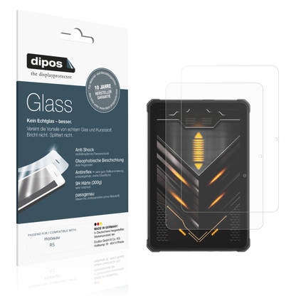 Matte Displayschutzfolie von dipos passend für Hotwav R5, 9H kratzfest und blasenfrei montiert