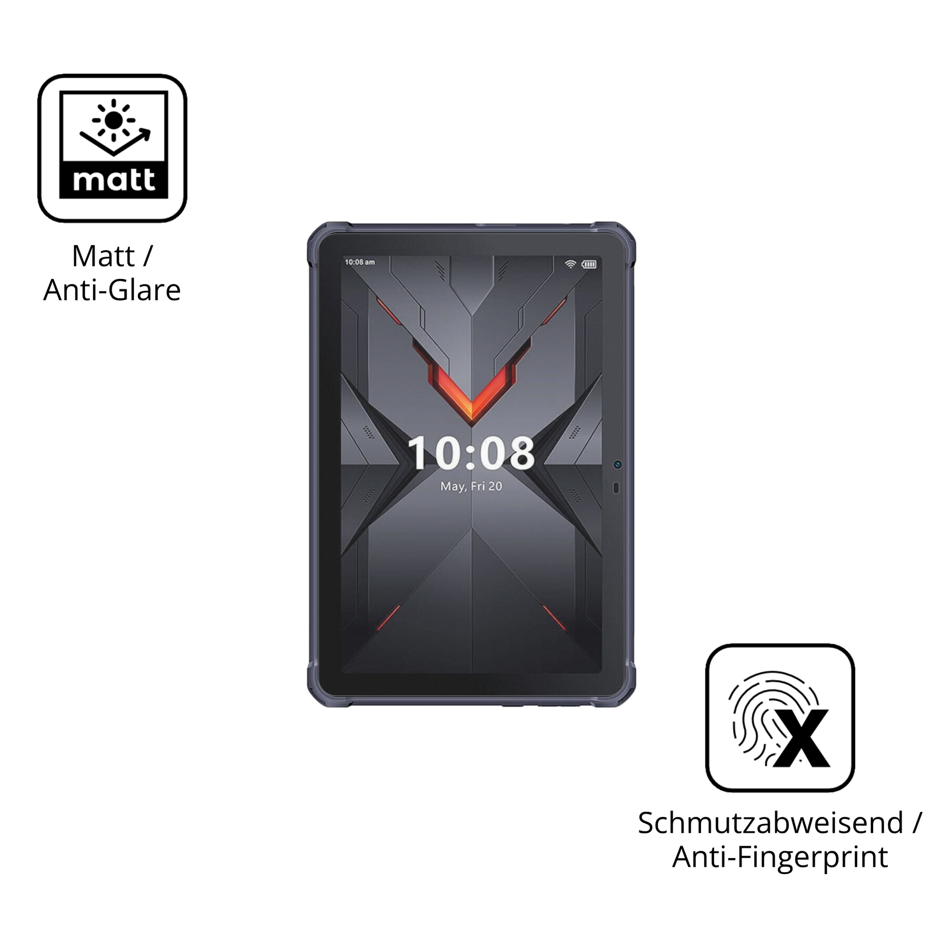 Dünne und entspiegelnde Folie passend zugeschnitten für Hotwav R6 Ultra