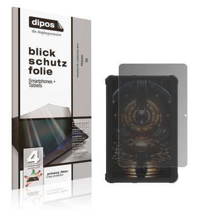 Blickschutzfolie von dipos passend für Hotwav R8, präziser Zuschnitt und blasenfrei montiert