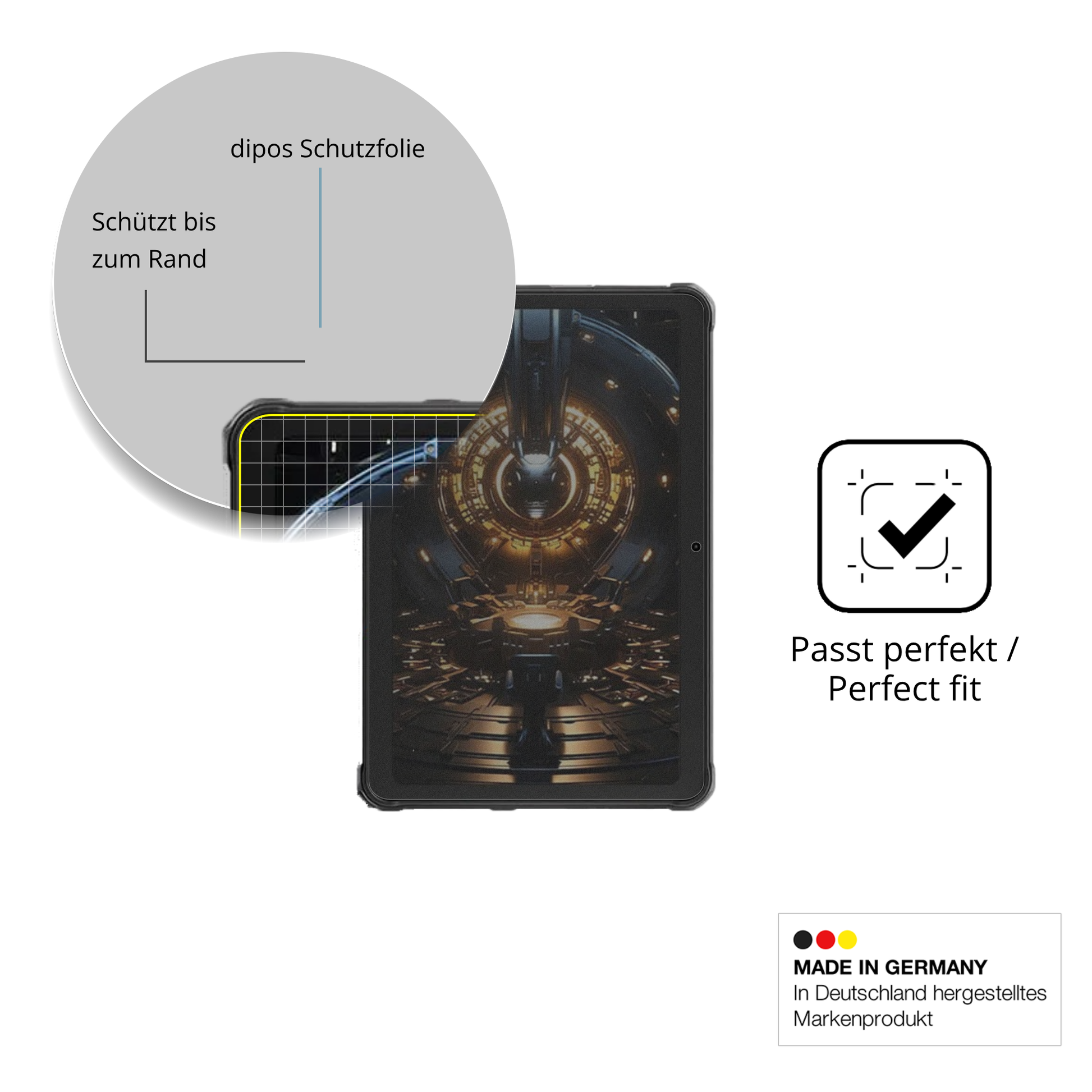 Schutz gegen Kratzer auf dem Hotwav R8 Glas durch Schlüssel oder Ähnliches