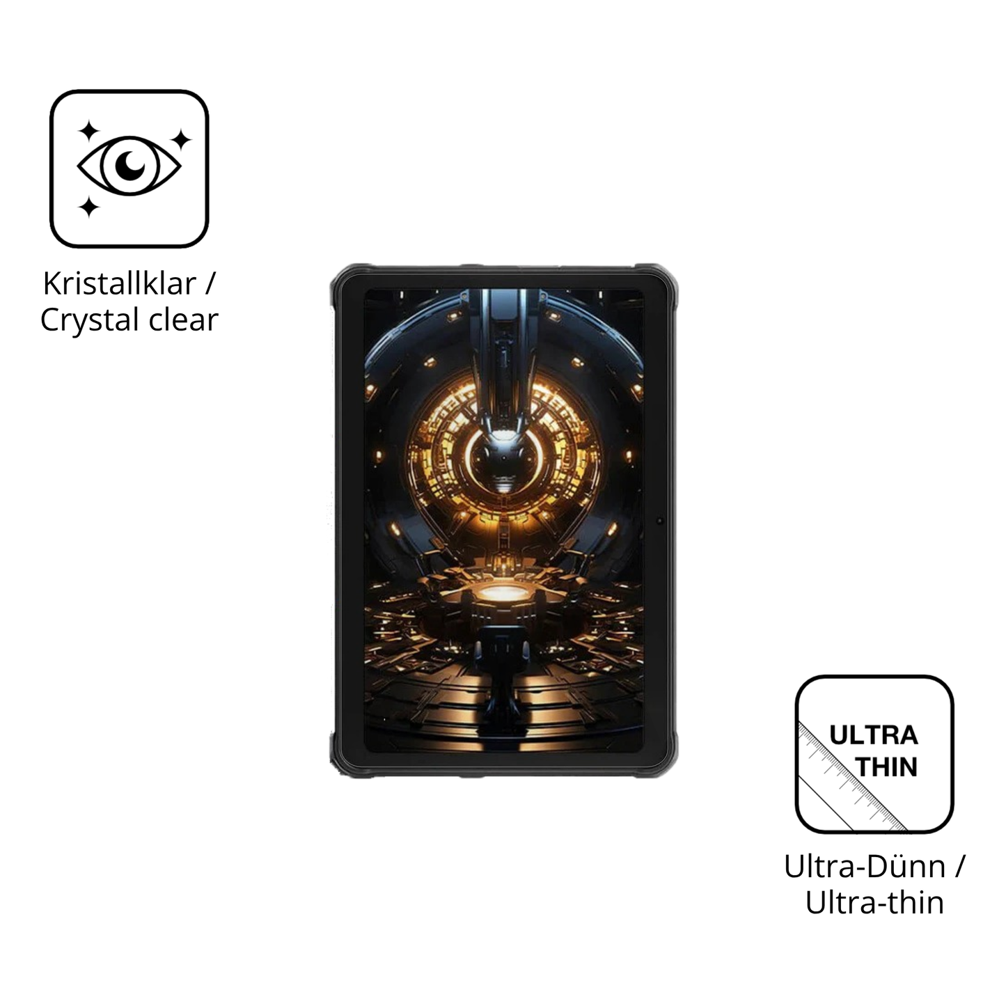 Dünne und klare Folie passend zugeschnitten für Hotwav R8