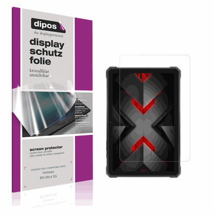 Klare Displayschutzfolie von dipos passend für Hotwav R9 Ultra 5G, präziser Zuschnitt und blasenfrei montiert