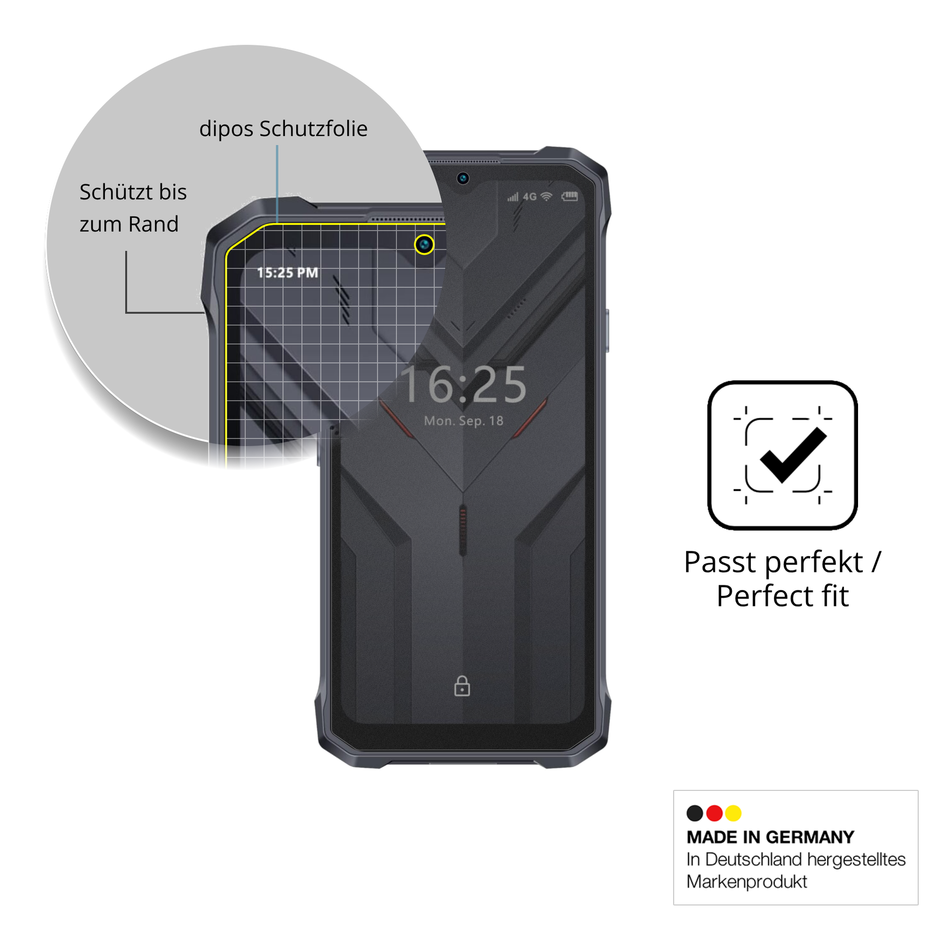 Schutz gegen Kratzer auf dem Hotwav T7S Glas durch Schlüssel oder Ähnliches