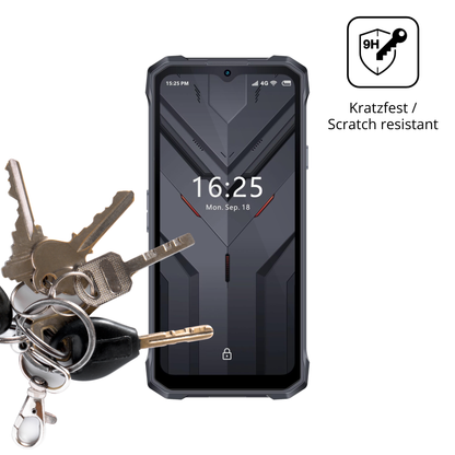 dipos Displayschutz für Hotwav T7S, transparente Oberfläche, perfekte Passform auch für die Rundungen