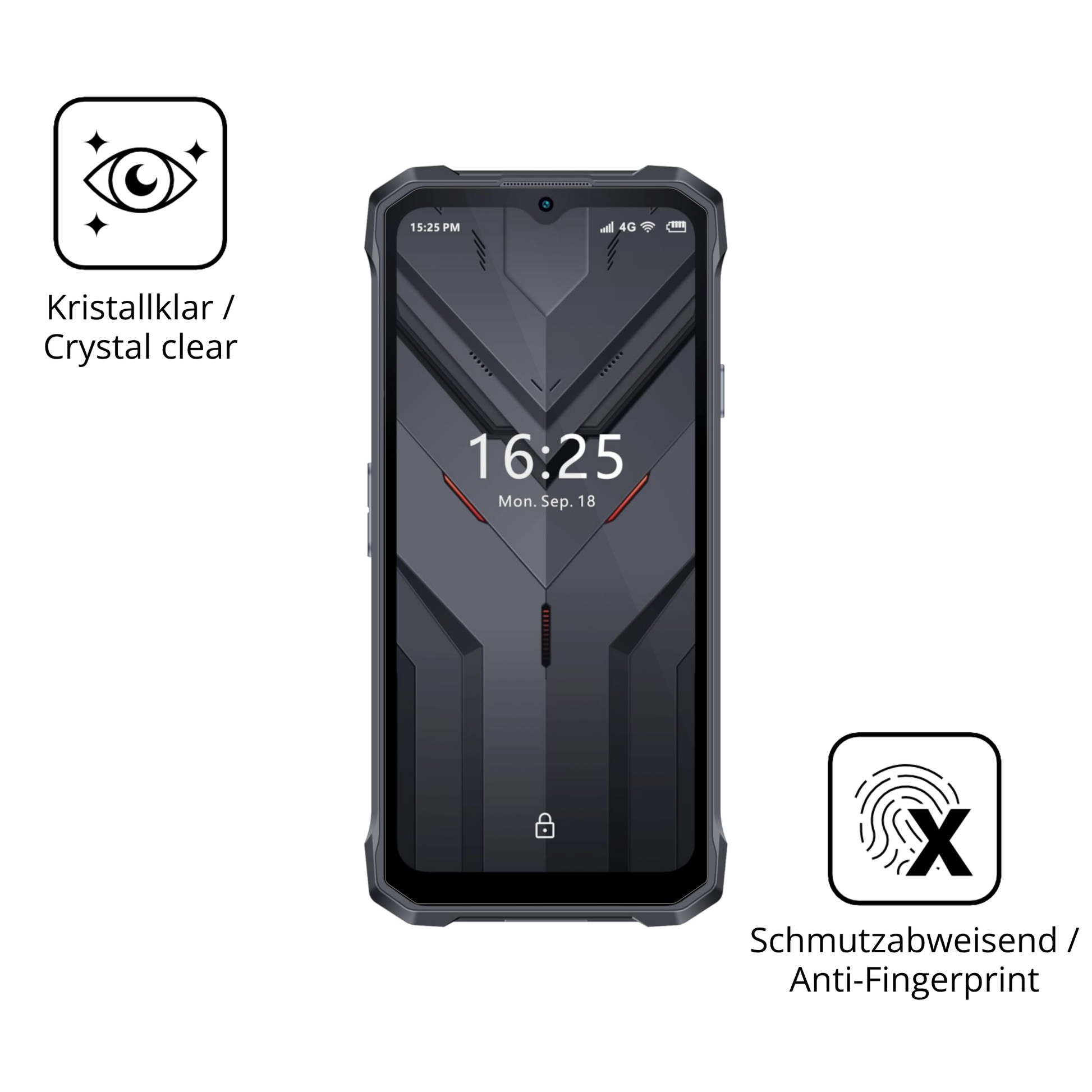 Flexible TPU-Folie passend zugeschnitten für Hotwav T7S, vollständige Abdeckung