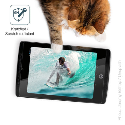 dipos Displayschutz für HP Slate 7 Extreme, transparente Oberfläche, perfekte Passform auch für die Rundungen