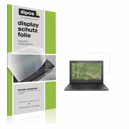 Matte Displayschutzfolie von dipos passend für HP Chromebook 11A G8EE, präziser Zuschnitt und blasenfrei montiert