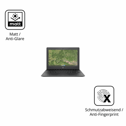 Dünne und entspiegelnde Folie passend zugeschnitten für HP Chromebook 11A G8EE