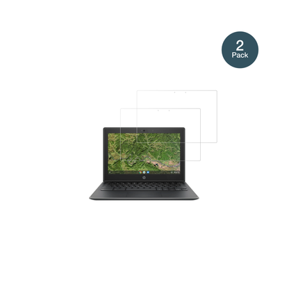 HPChromebook 11A G8EE mit aufgebrachter dipos Flex Schutzfolie, glasklare Darstellung ohne Einschränkungen