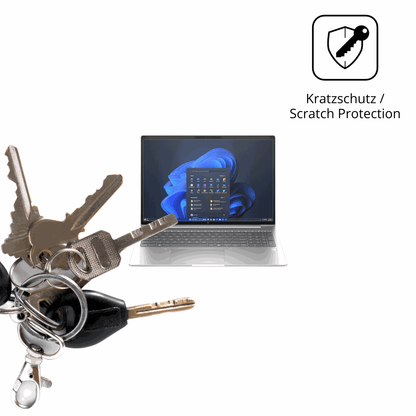 2x Schutzfolie matt für HP EliteBook 6 G1i 16 Zoll Display-Schutzfolie