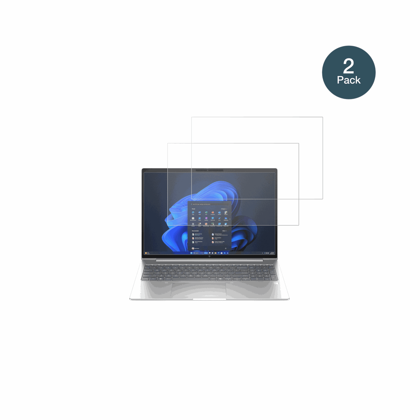 2x 9H Schutzfolie matt für HP EliteBook 6 G1i 16 Zoll Panzerfolie